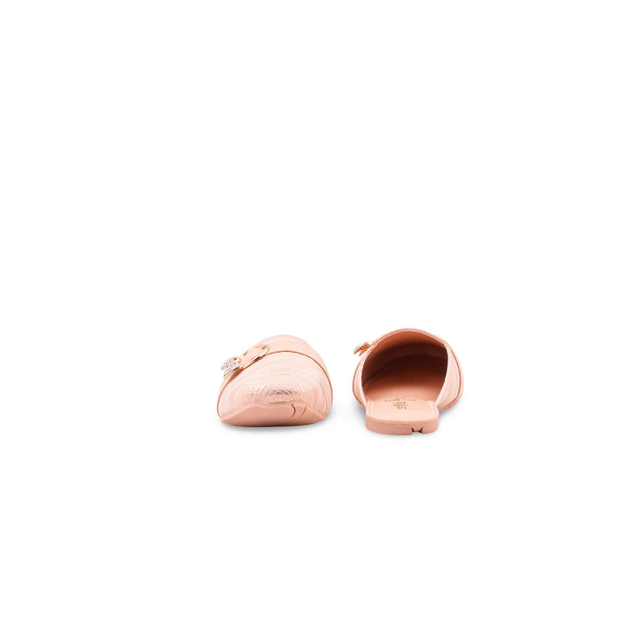 Girls Peach Formal Pumps KD8284