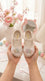 Girls White Formal Pumps KD8289