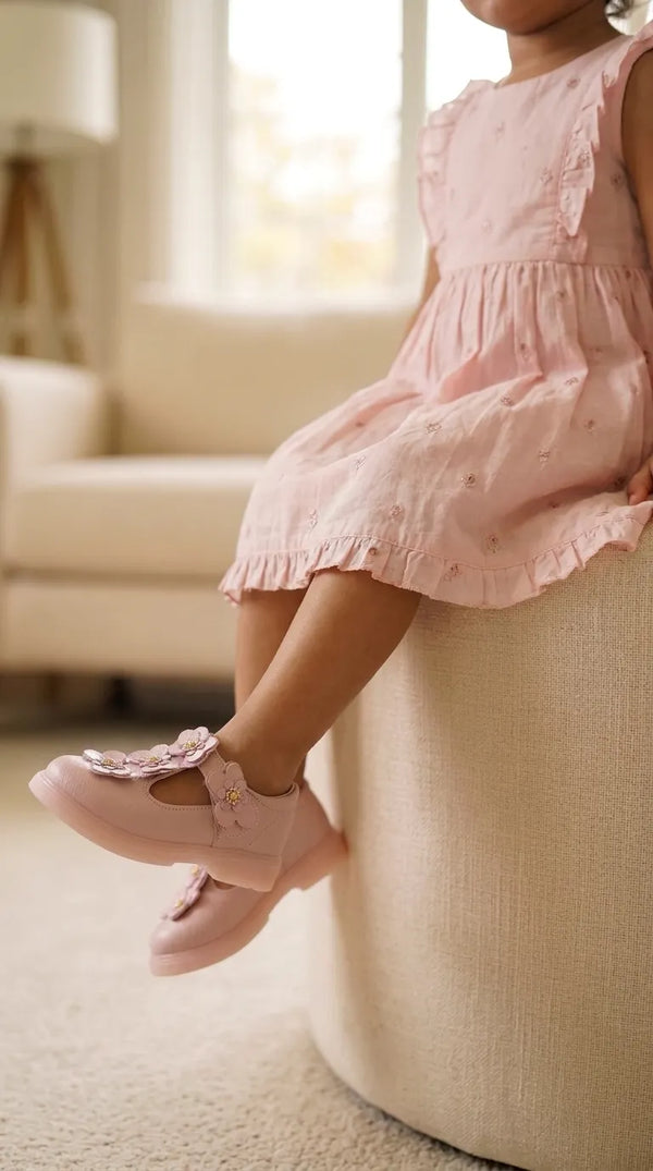 Girls Pink Formal Pumps KD8291