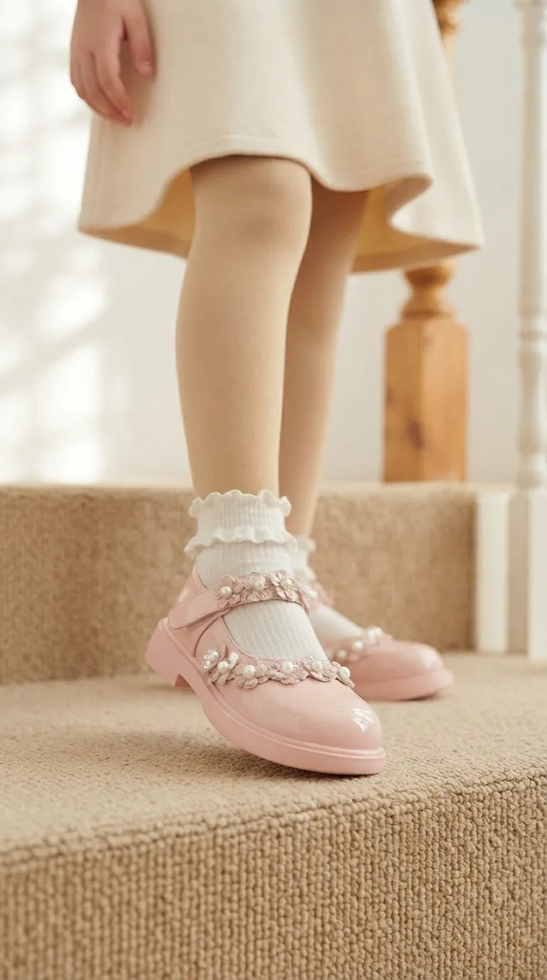 Girls Pink Formal Pumps KD8292