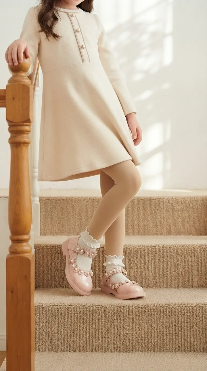 Girls Pink Formal Pumps KD8292