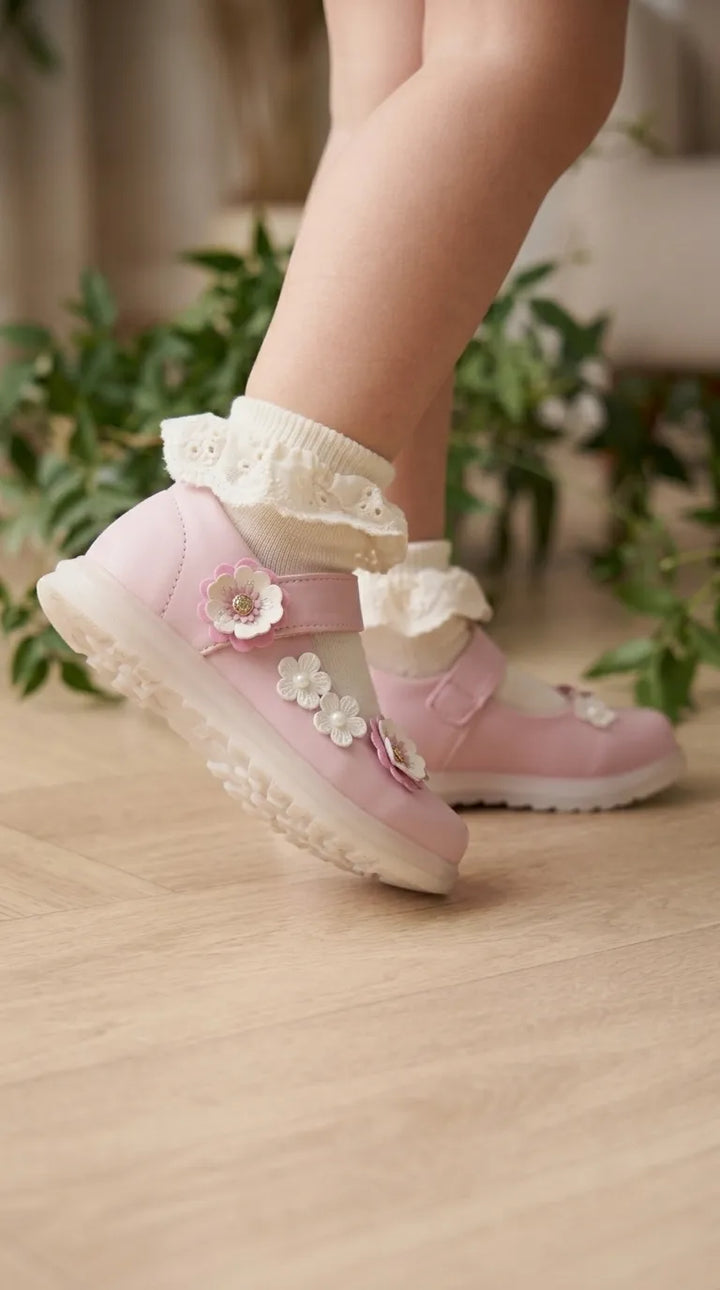 Girls Pink Casual Pumps KD8293