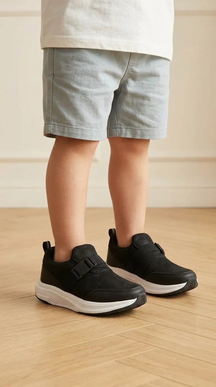 Boys Black Casual Canvas KD8300