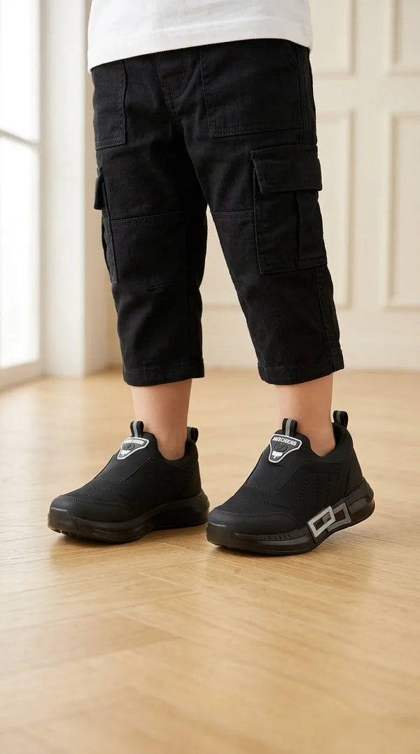 Boys Black Casual Jogger KD8309