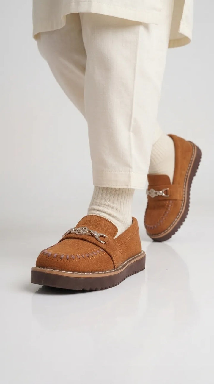 Boys Mustard Formal Moccasin KD8319