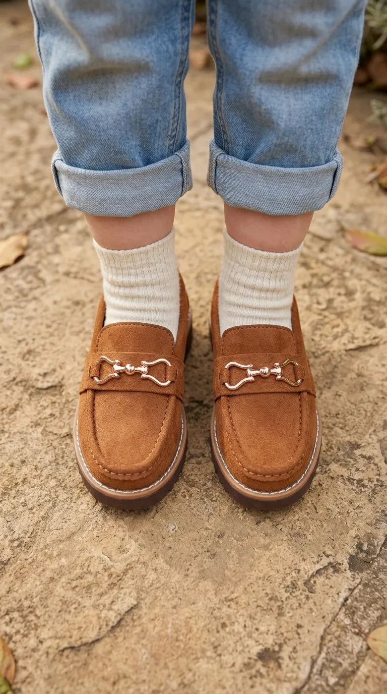 Boys Mustard Formal Moccasin KD8320