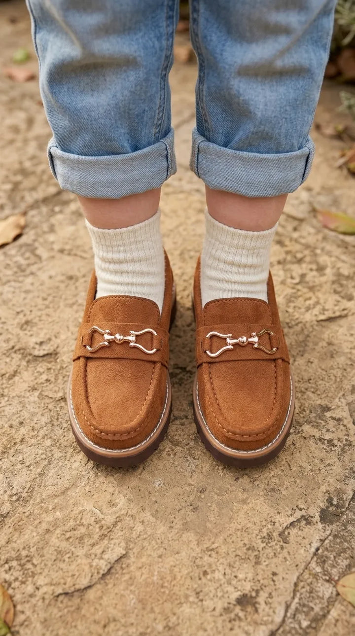Boys Mustard Formal Moccasin KD8320