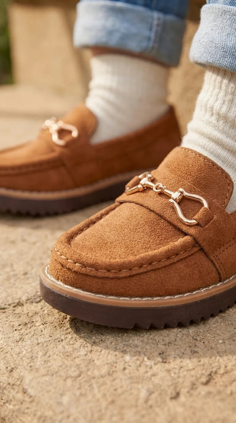 Boys Mustard Formal Moccasin KD8320