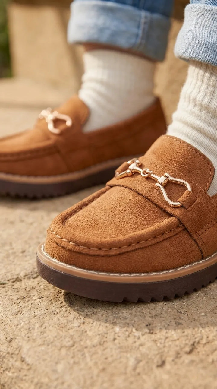 Boys Mustard Formal Moccasin KD8320