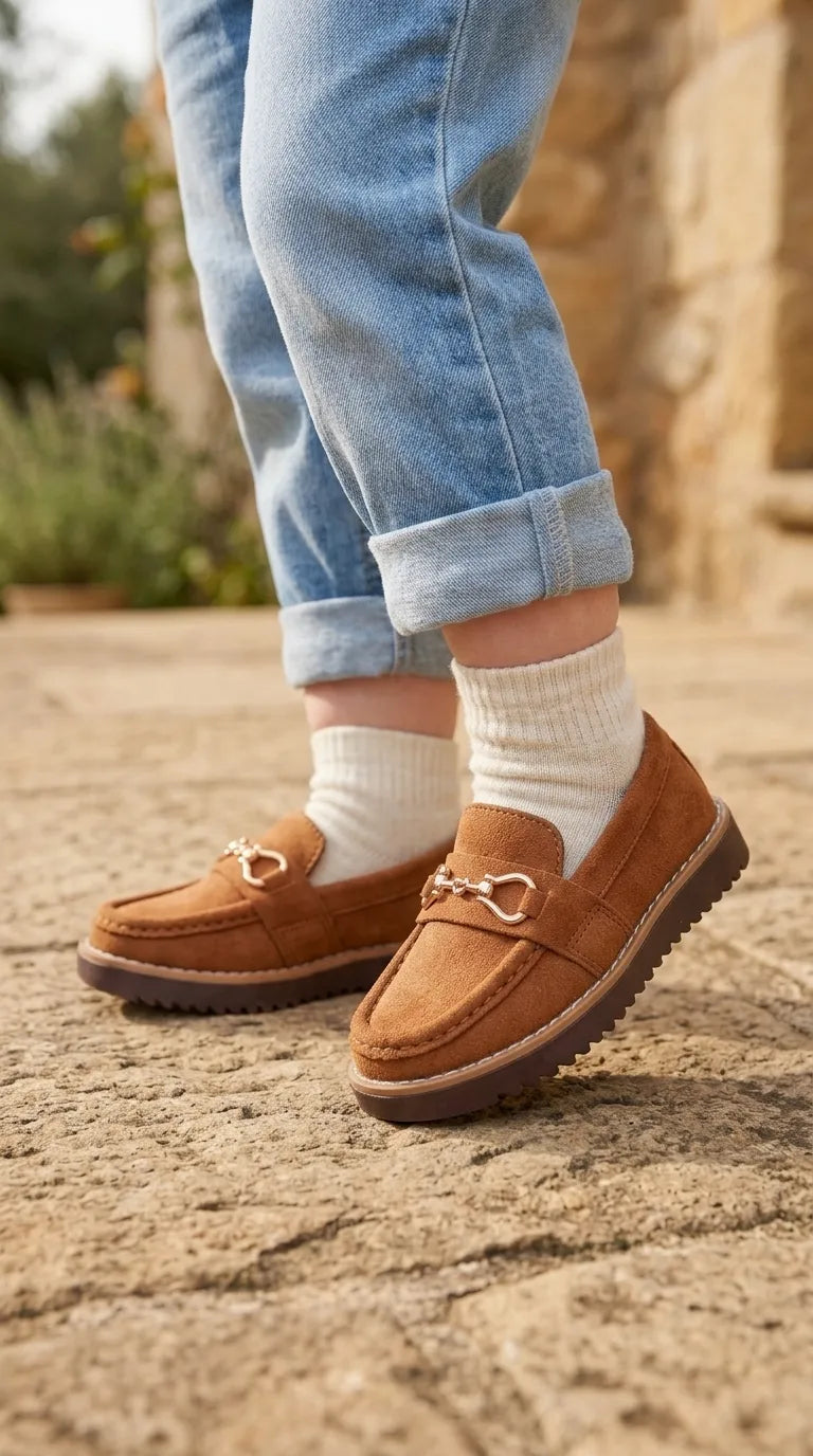 Boys Mustard Formal Moccasin KD8320