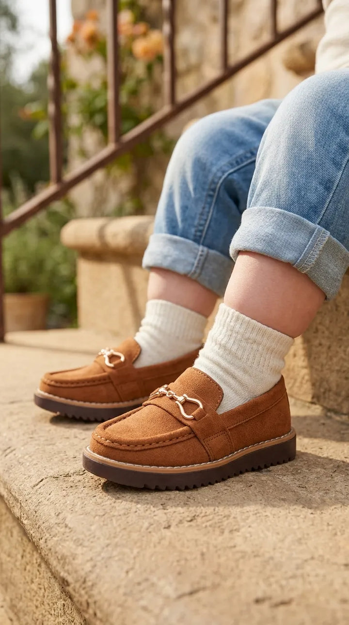 Boys Mustard Formal Moccasin KD8320