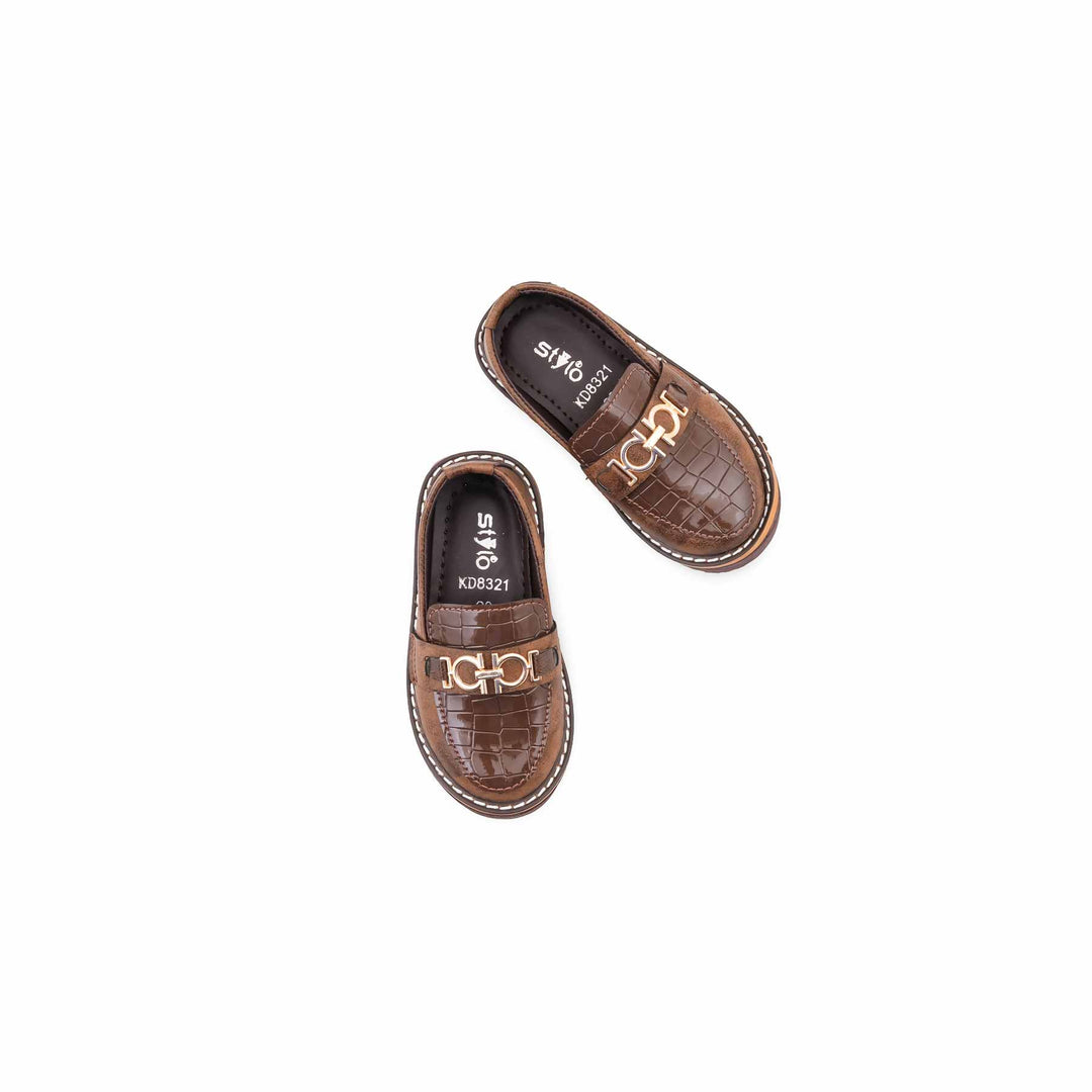 Boys Brown Formal Shoes KD8321