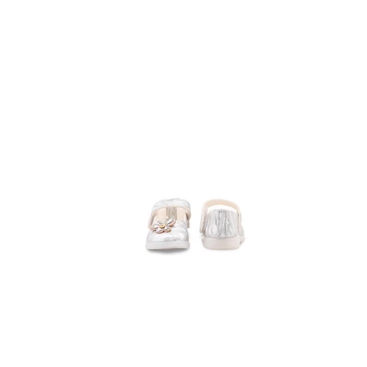 Girls Silver Casual Booties KD8324