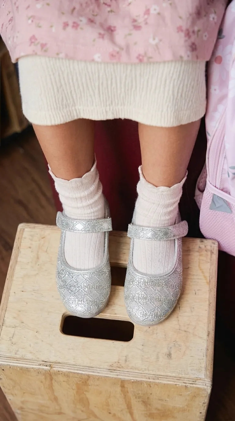 Babies Silver Casual Booties KD8326