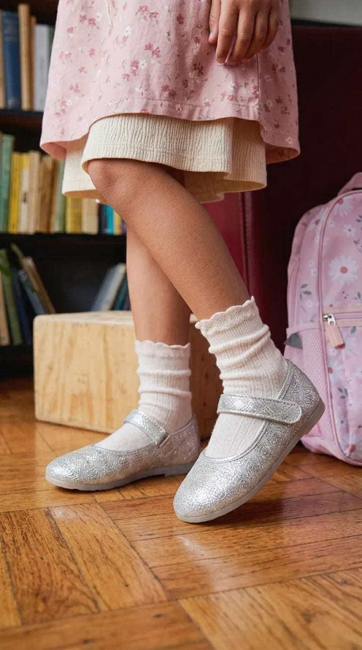 Babies Silver Casual Booties KD8326