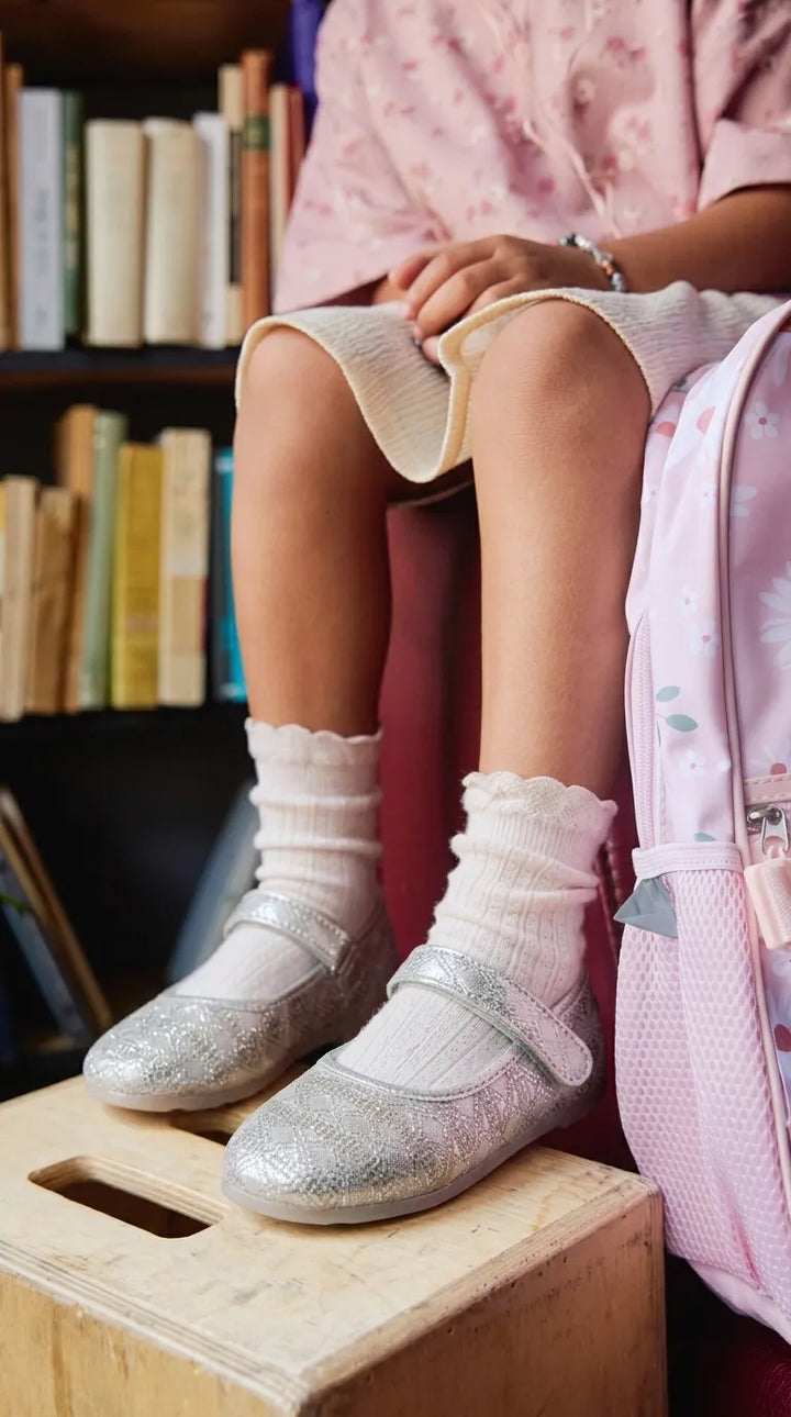 Babies Silver Casual Booties KD8326