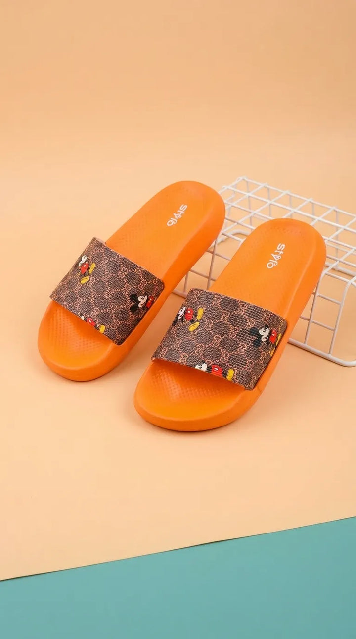 Boys Orange Casual Flip Flop KD8334