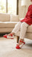 Girls Red Formal Pumps KD8345