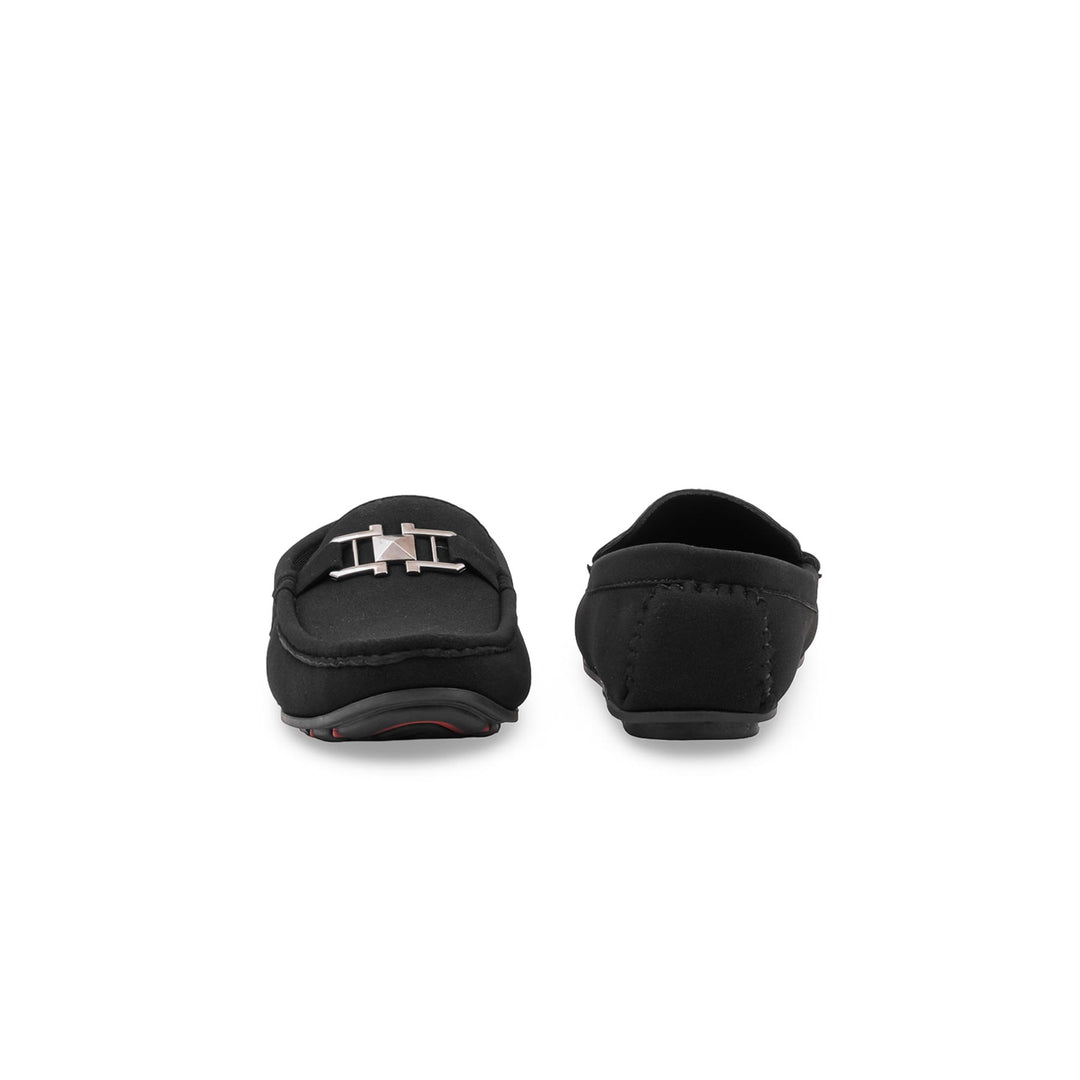 Boys Black Formal Moccasin KD8355