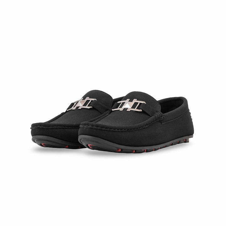 Boys Black Formal Moccasin KD8355