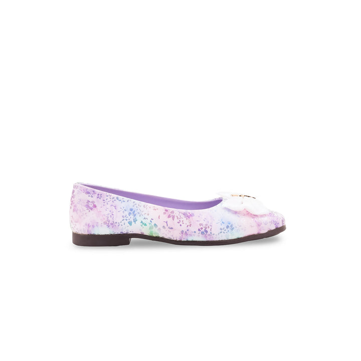 Girls Purple Formal Pumps KD8358