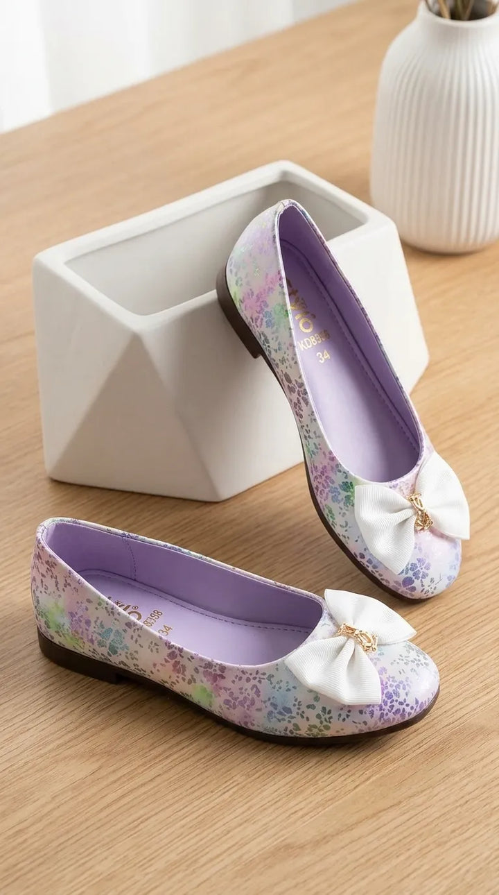Girls Purple Formal Pumps KD8358