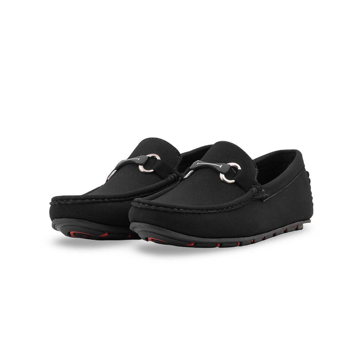 Boys Black Formal Moccasin KD8364