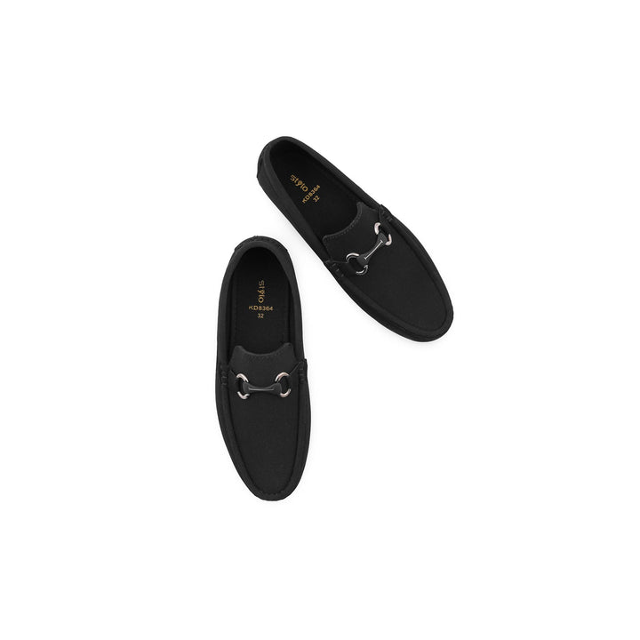 Boys Black Formal Moccasin KD8364
