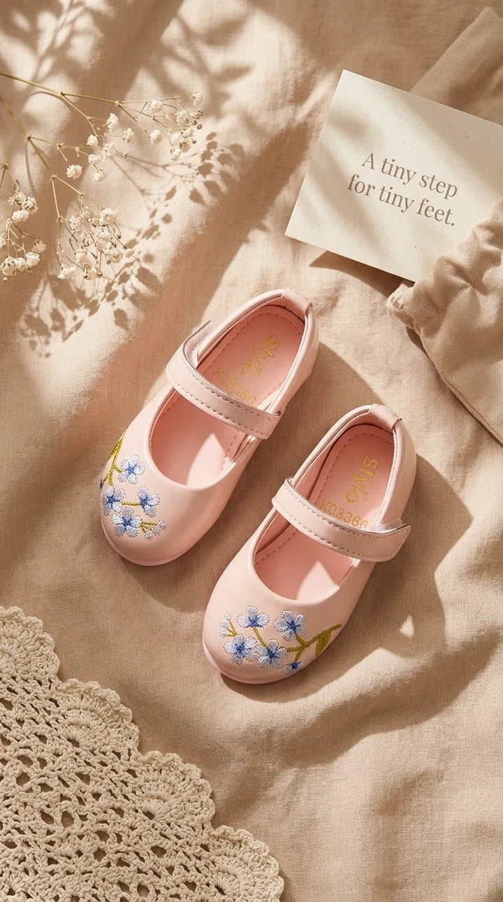 Girls Pink Casual Pumps KD8368