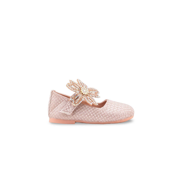 Girls Champagne Fancy Pumps KD8380
