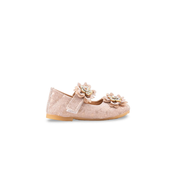 Girls Golden Fancy Pumps KD8381
