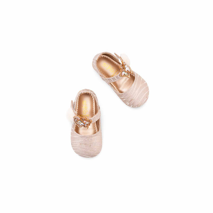 Girls Golden Fancy Pumps KD8382