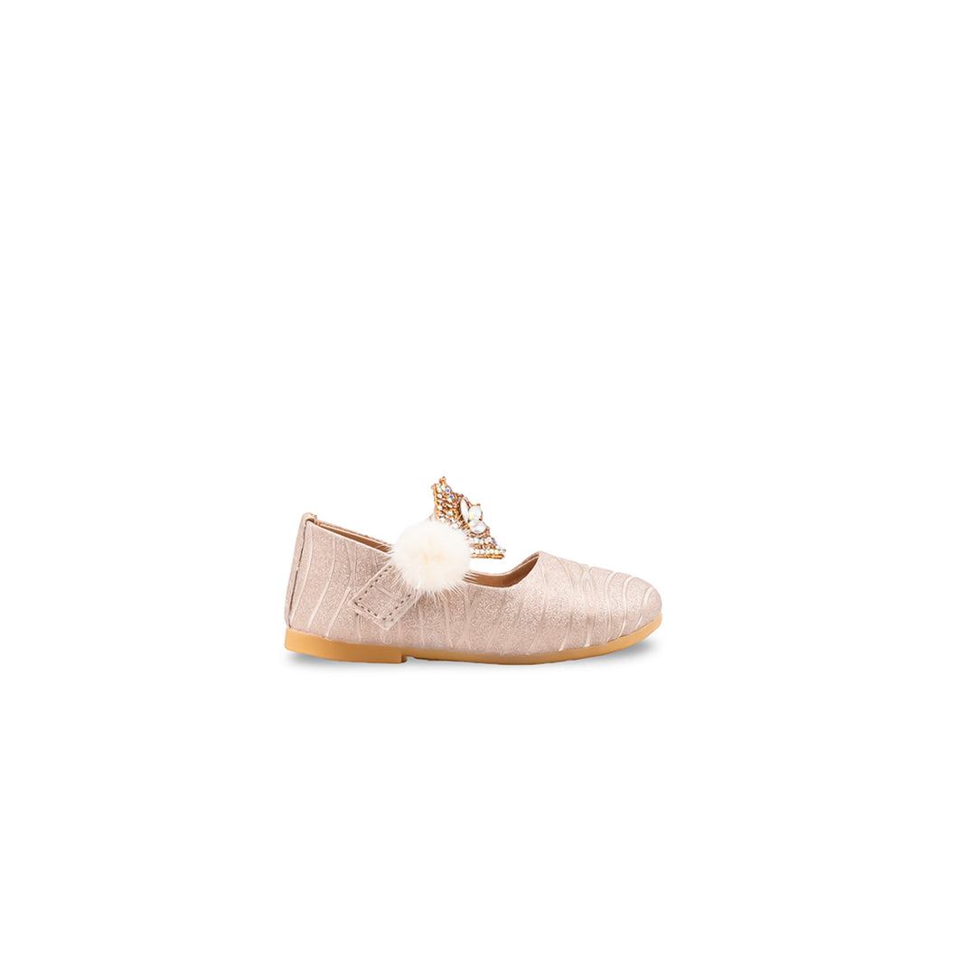 Girls Golden Fancy Pumps KD8382