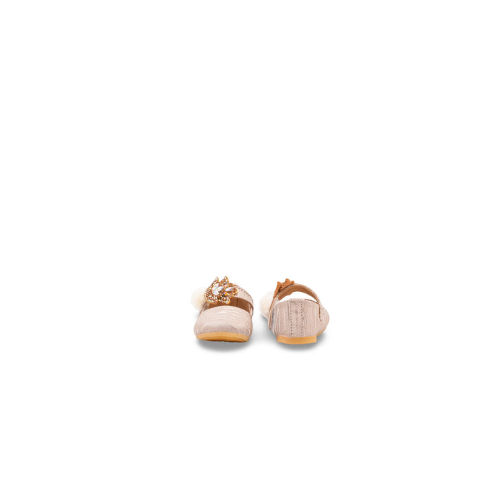 Girls Golden Fancy Pumps KD8382