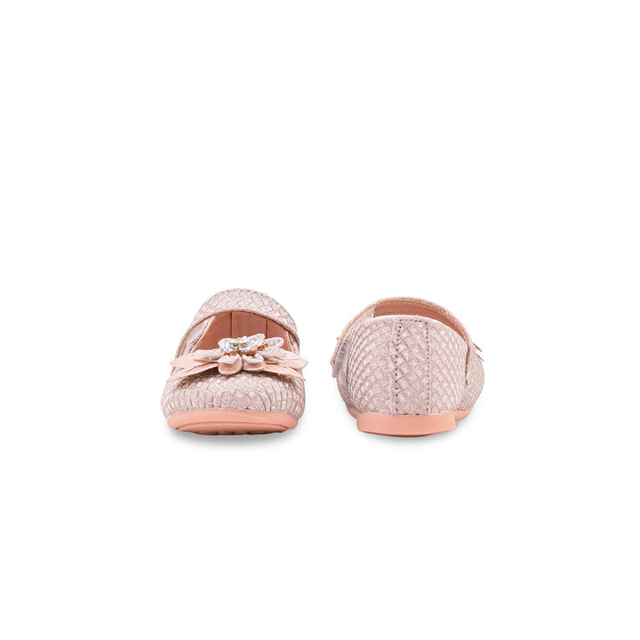 Girls Champagne Fancy Pumps KD8385