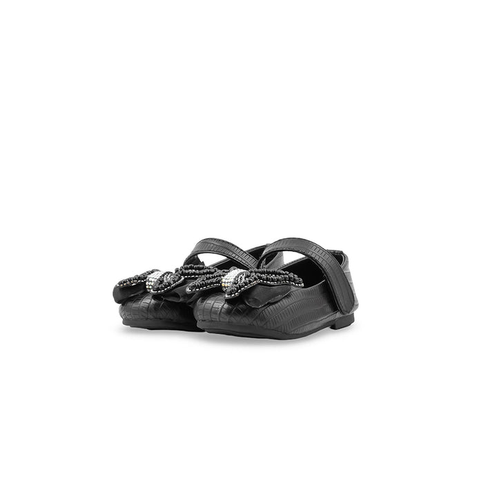 Girls Black Formal Pumps KD8386