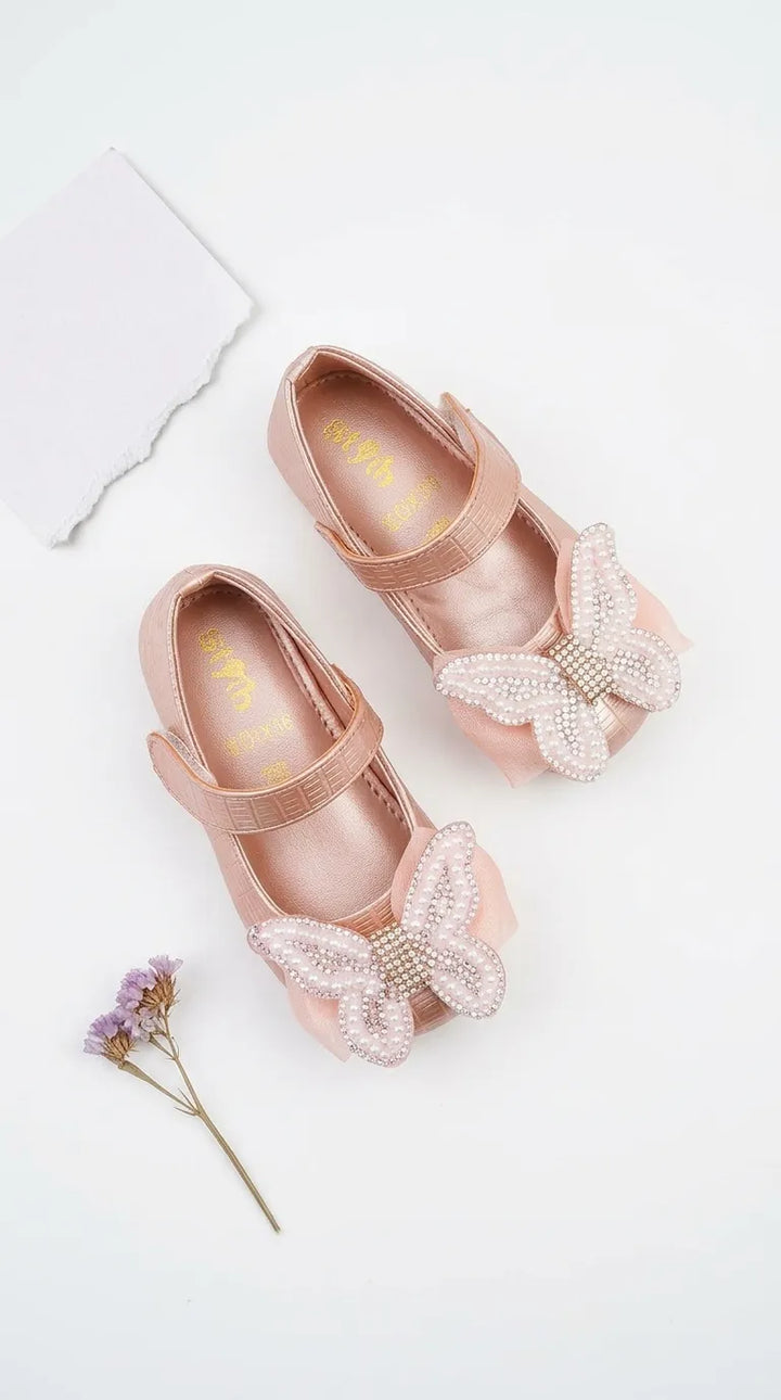 Girls Pink Formal Pumps KD8386