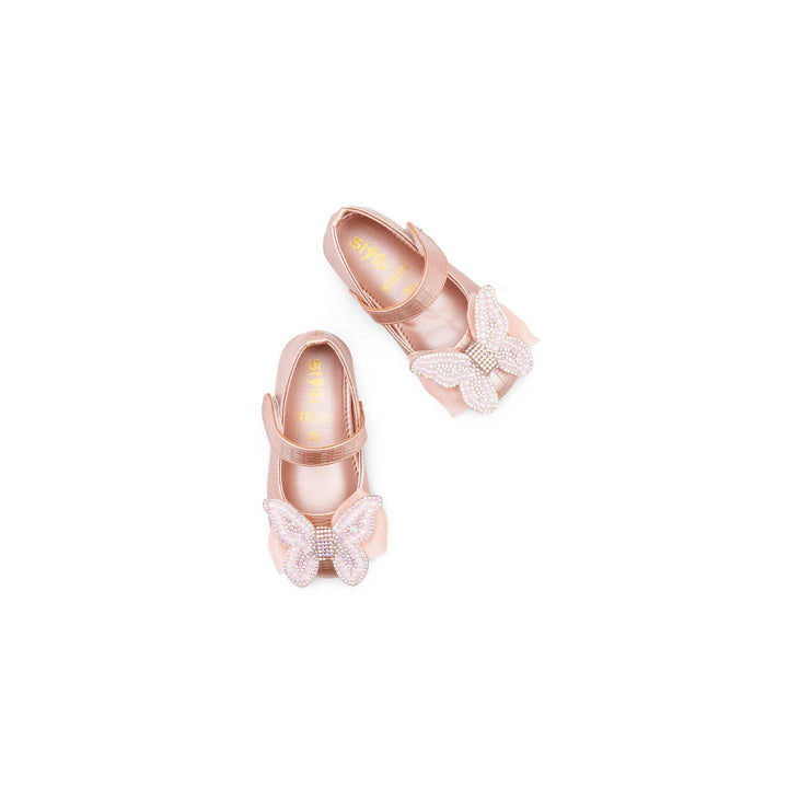 Girls Pink Formal Pumps KD8386