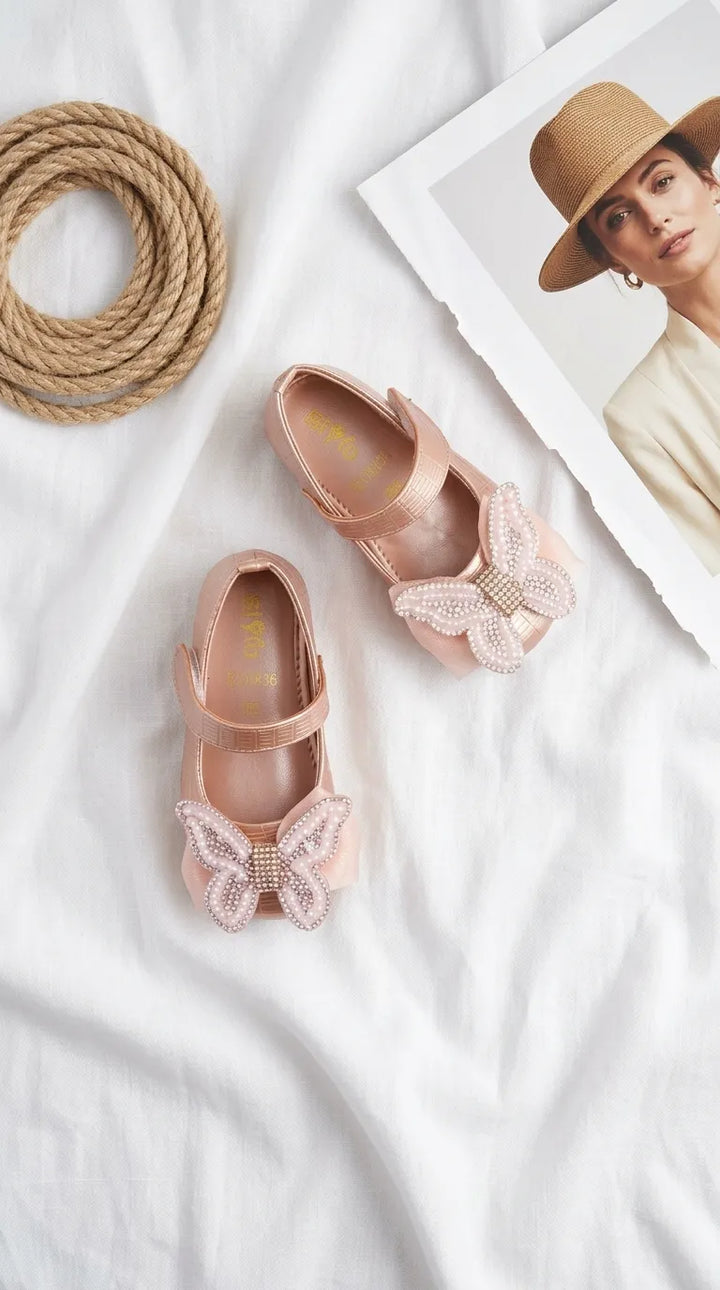 Girls Pink Formal Pumps KD8386