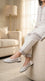 Girls White Fancy Pumps KD8387