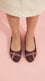 Girls Maroon Formal Pumps KD8397