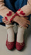 Girls Maroon Formal Pumps KD8406