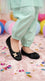 Girls Black Formal Pumps KD8407
