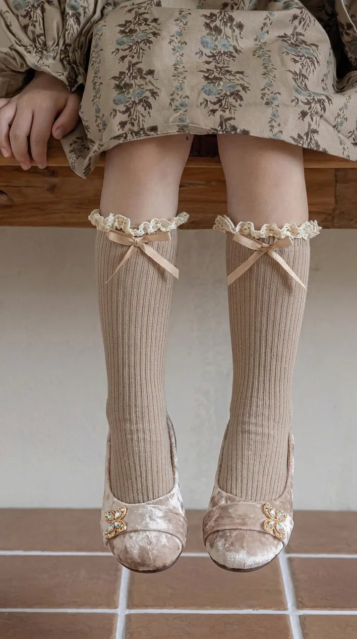 Girls Coffee Formal Pumps KD8407