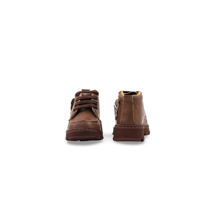 Boys Brown Formal Long Shoes KD8418