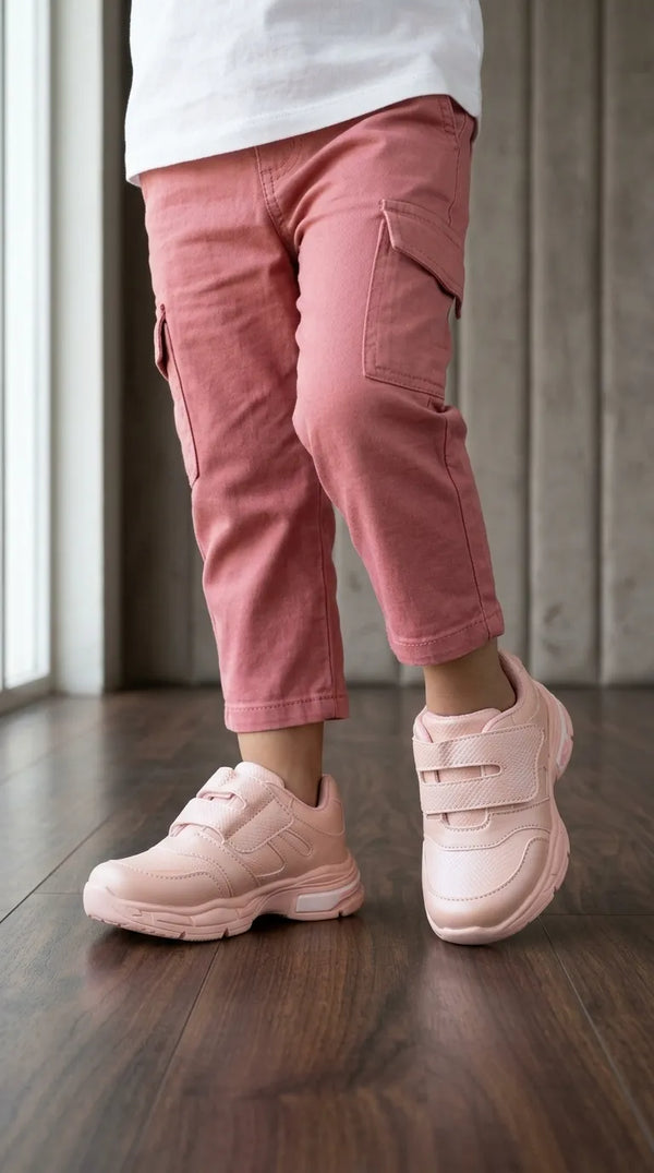 Girls Pink Casual Jogger KD8419