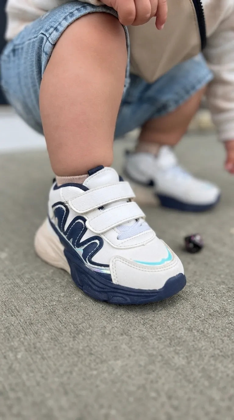 Boys White Casual Jogger KD8430