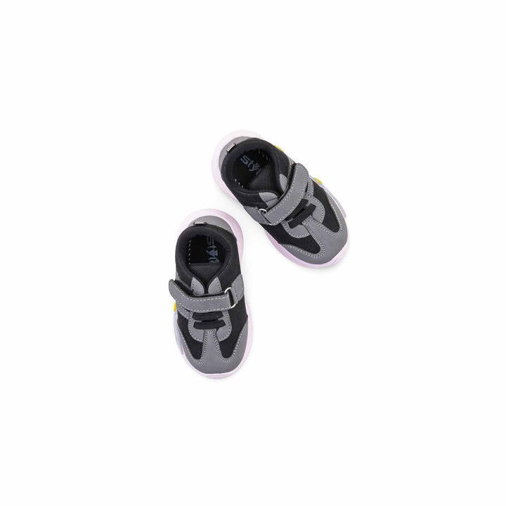 Boys Grey Casual Booties KD8444