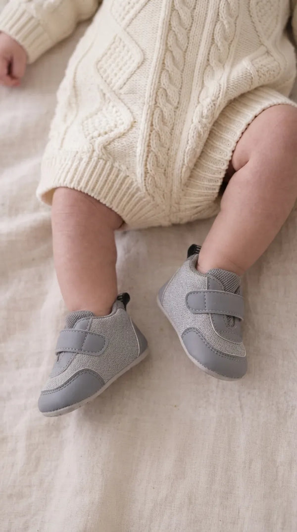 Babies Grey Casual Booties KD8445