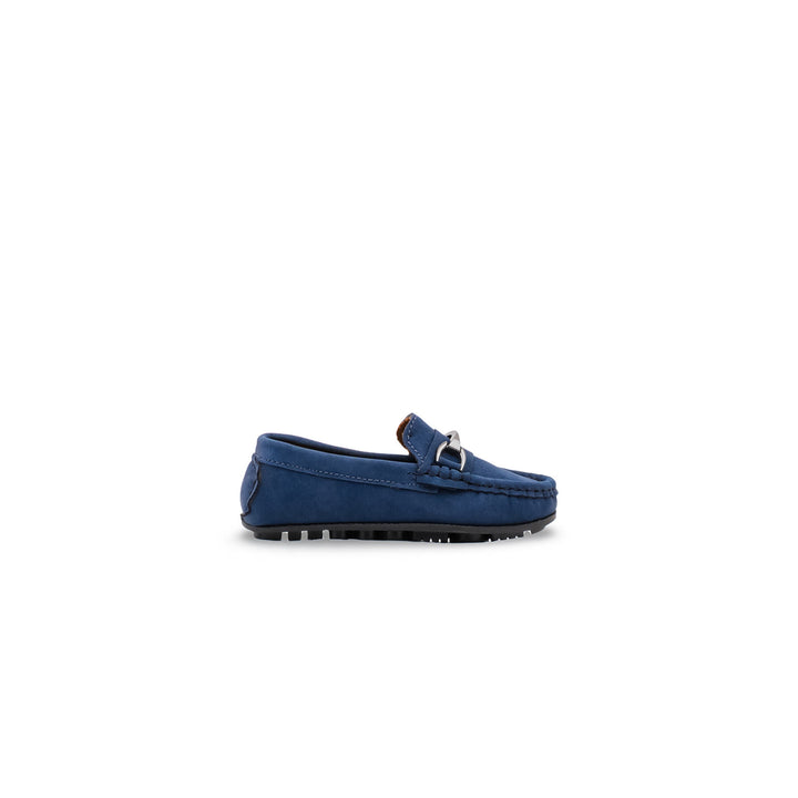 Boys Navy Formal Moccassin KD8451